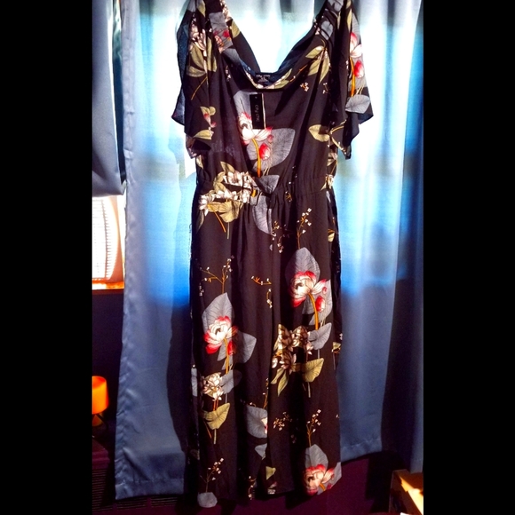 City Chic Pants - NWT City Chic Off the Shoulder Jumpsuit